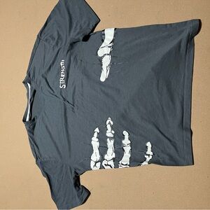 Gray Skeleton Hand Men's T-Shirt
